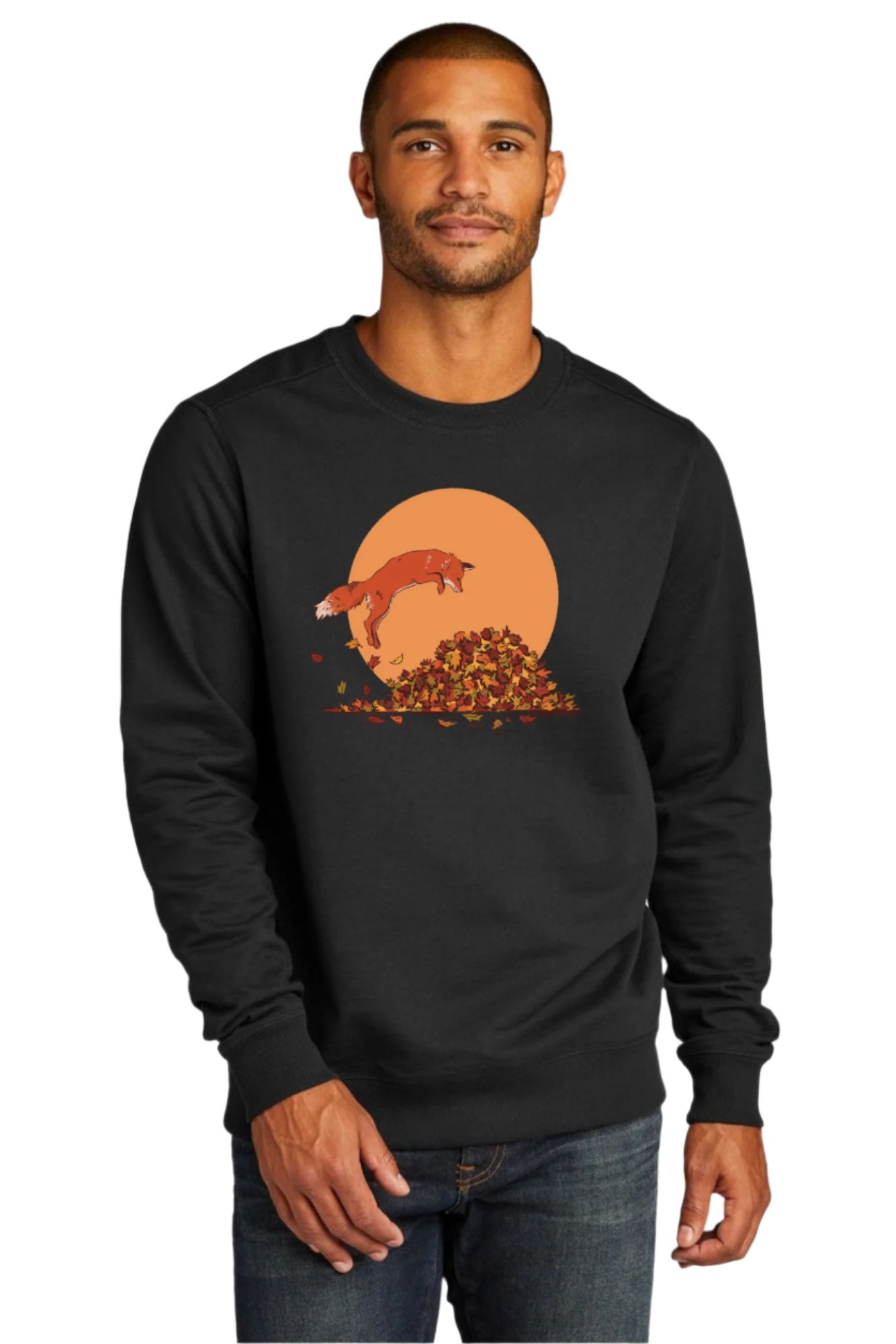 Fox in Leaves Pull-over Sweater